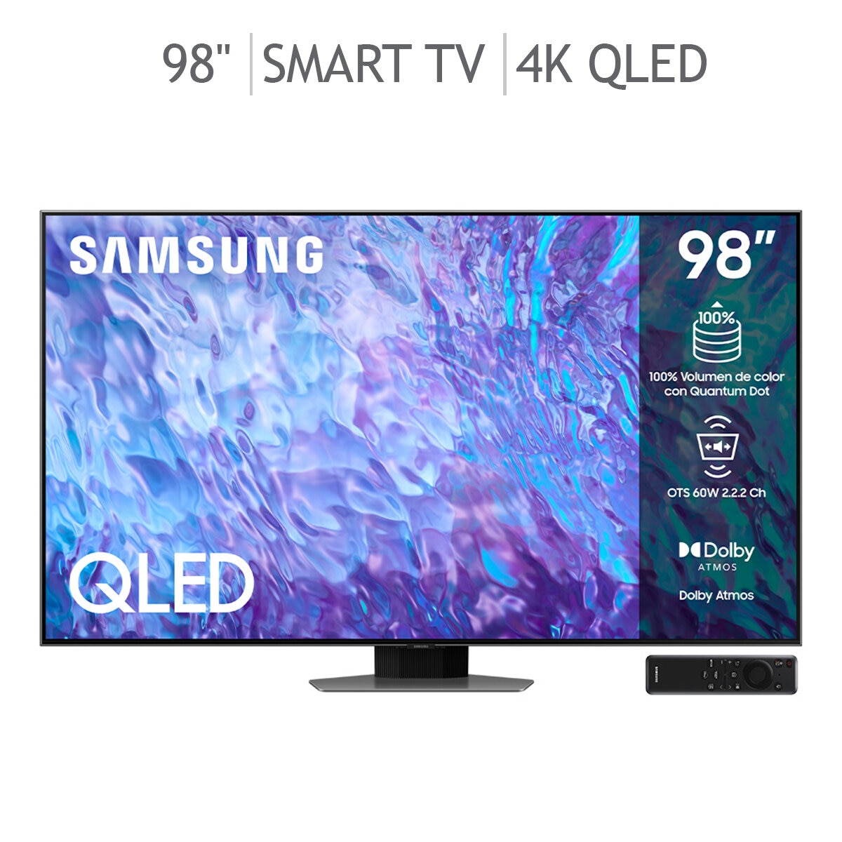 Samsung Pantalla 98" QLED 4K Smart TV