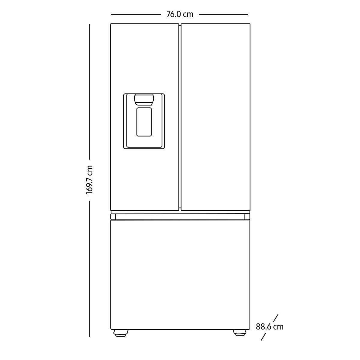Samsung Refrigerador 22' French Door