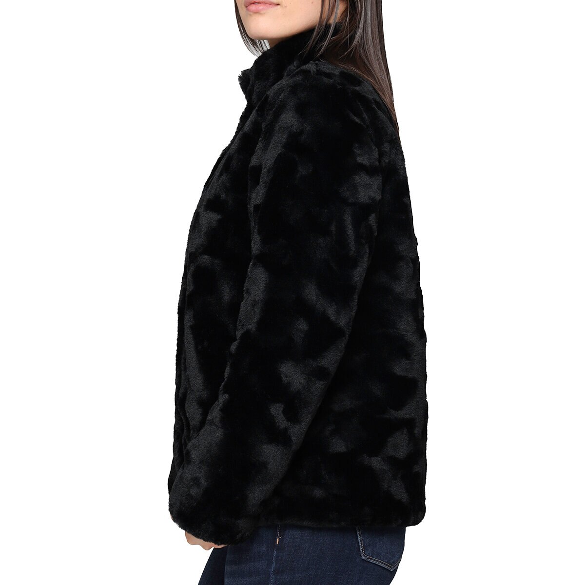 Nicole Miller Original Chamarra reversible para Dama Negr
