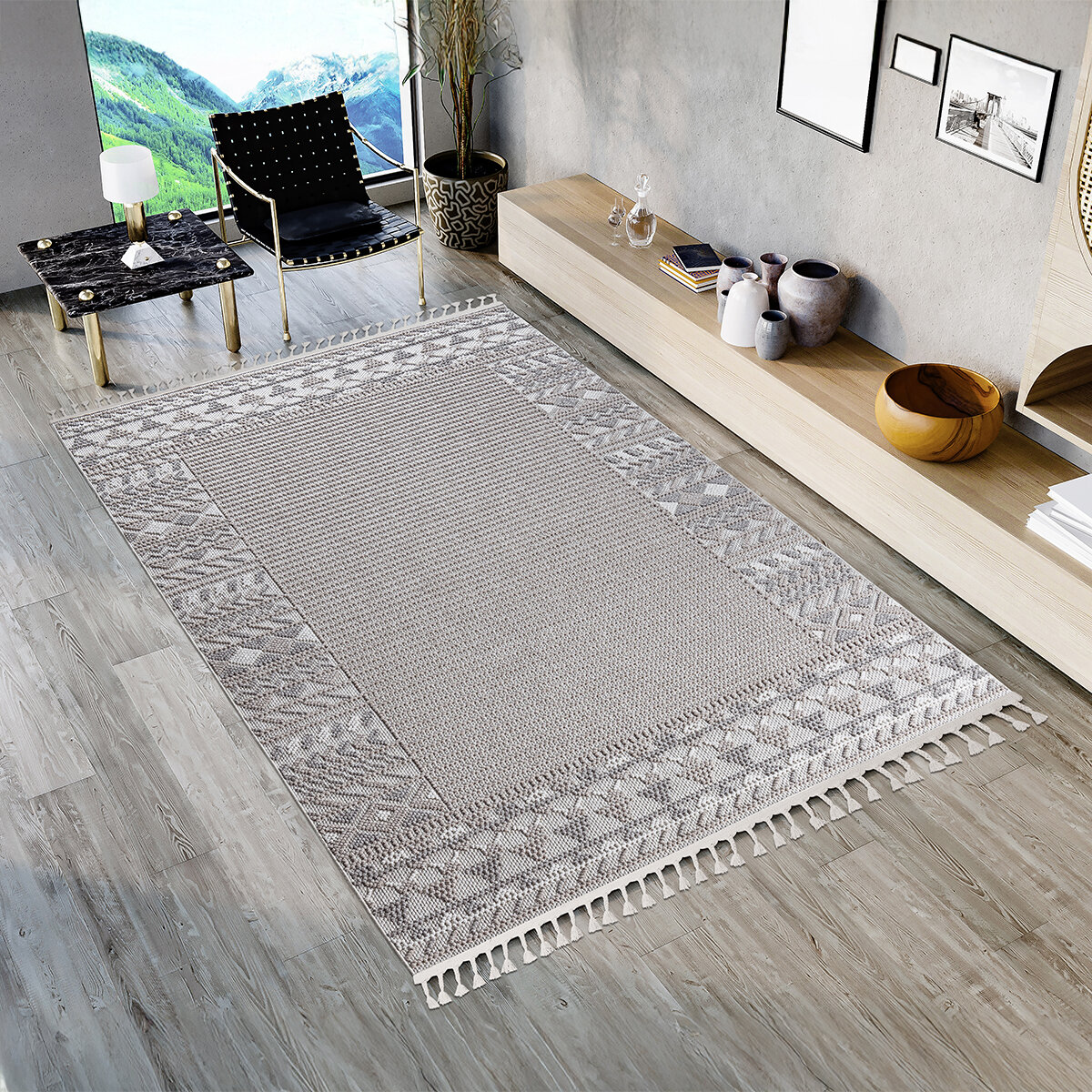 Artbella Tapete para Interiores 160 cm x 224 cm Beige