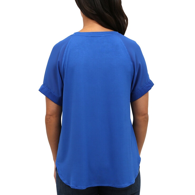 Leo & Nicole Blusa para Dama Azul Mediana