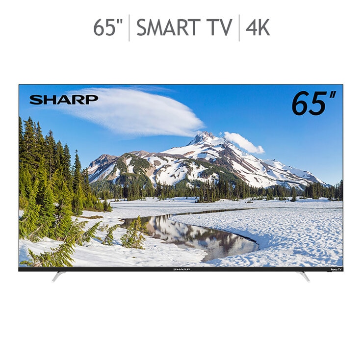 Sharp Pantalla 65" 4K UHD Roku TV