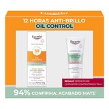 Kit Eucerin Protector Solar Facial Oil Control 50 ml + Gel Limpiador Dermopure 75 ml