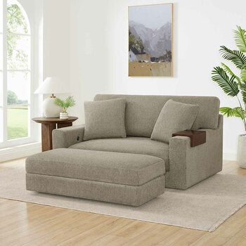 Thomasville, Gilroy, Sillón de Tela Con Otomano Thomasville, Gilroy, Sillón de Tela Con Otomano