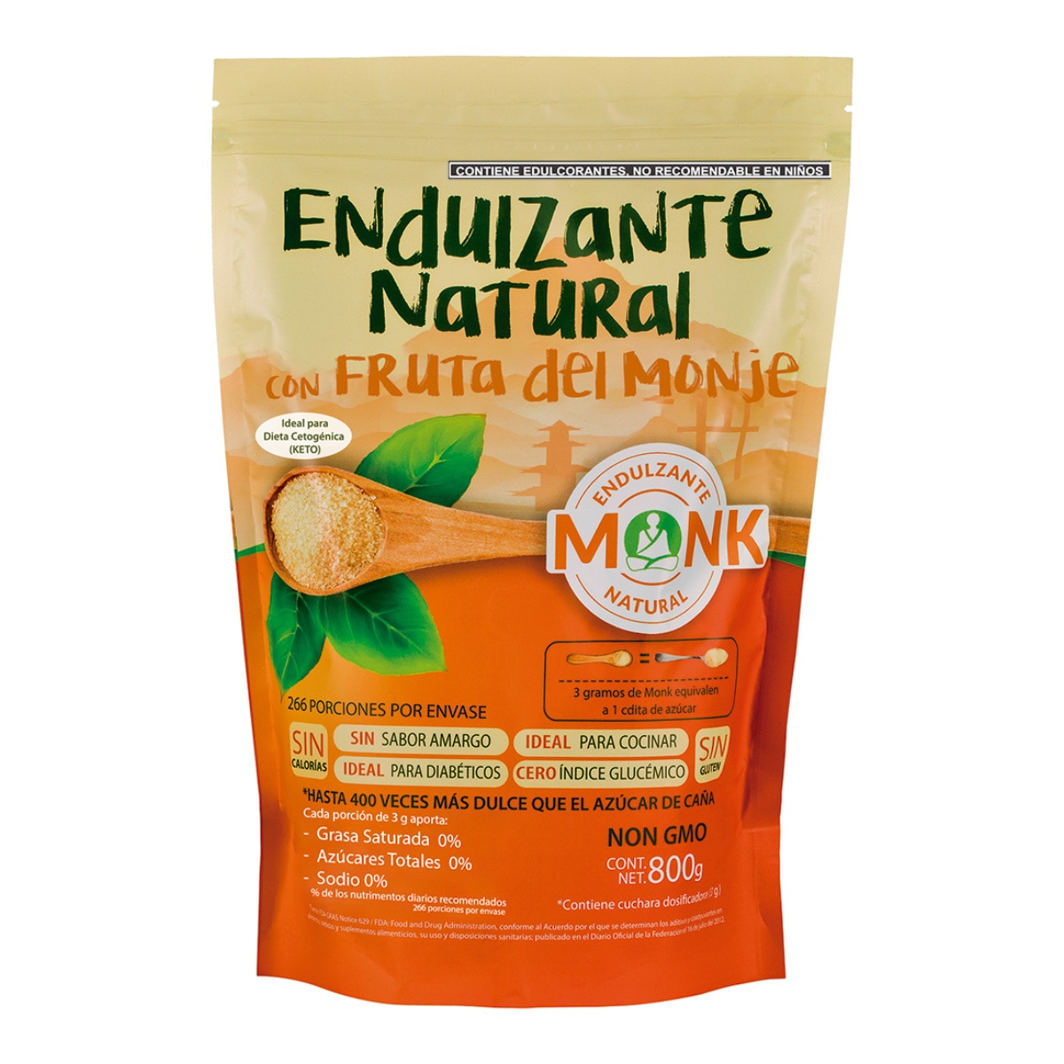 Monk Endulzante Natural con Fruta del Monje de 800 g Costco México