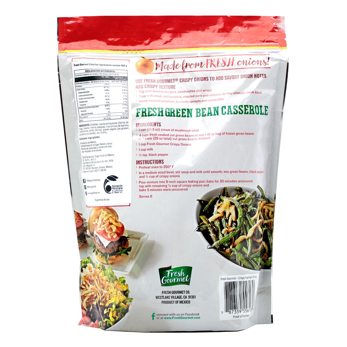 Fresh Gourmet Cebollas Crujientes 680 g