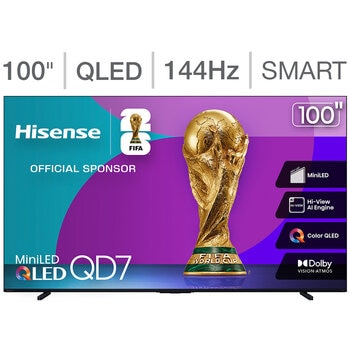Hisense Pantalla 100" ULED MiniLed Fire TV