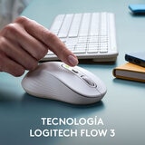 Logitech Combo Teclado y Mouse Inalámbrico Signature Slim MK950 Blanco