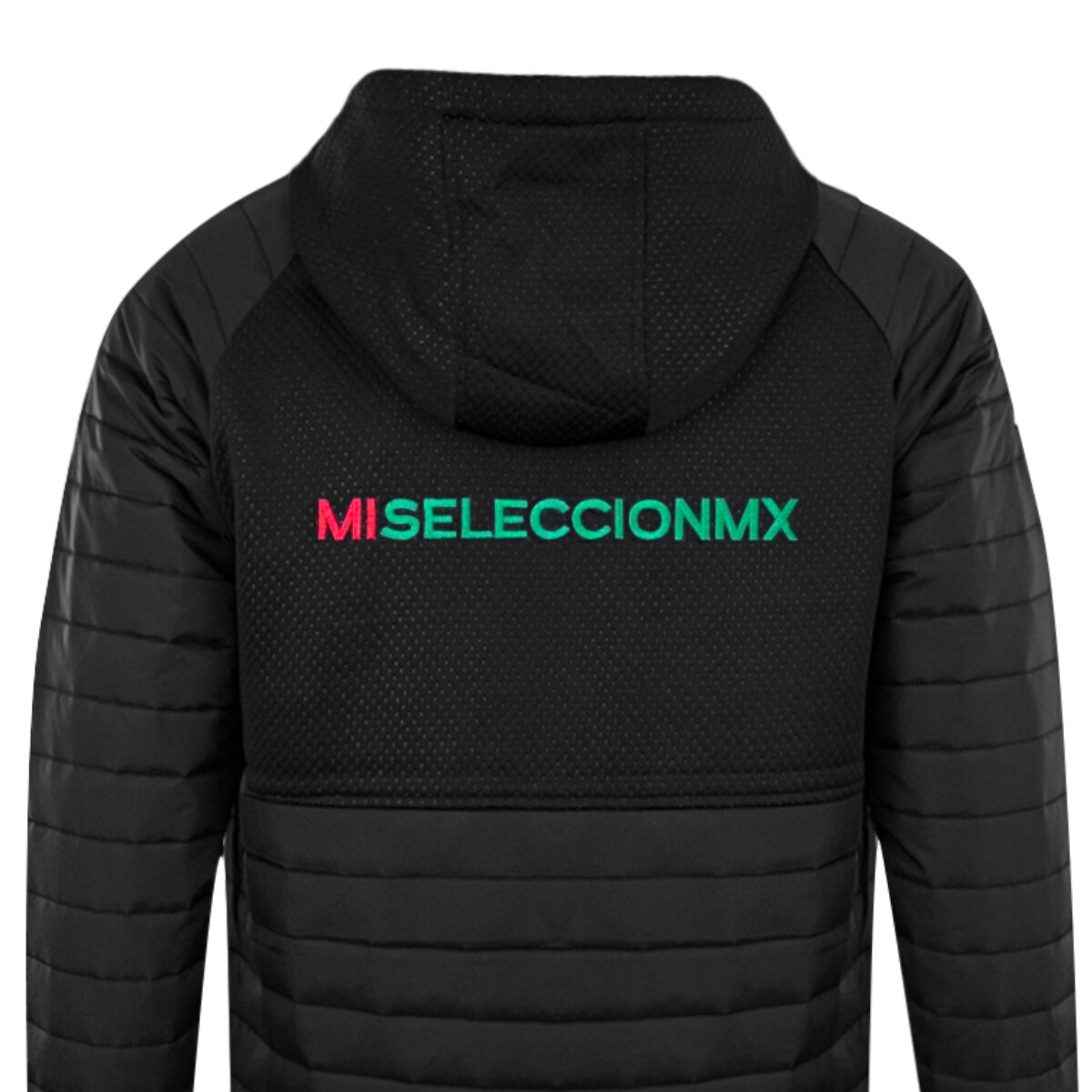 Selección Mexicana, Chamarra Bondeada Negra, para Caballero, Talla Mediana