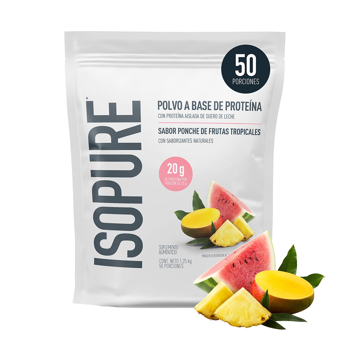 Isopure Proteína en Polvo Sabor Ponche de Frutas Tropicales 1.25 kg Isopure Proteína en Polvo Sabor Ponche de Frutas Tropicales 1.25 kg