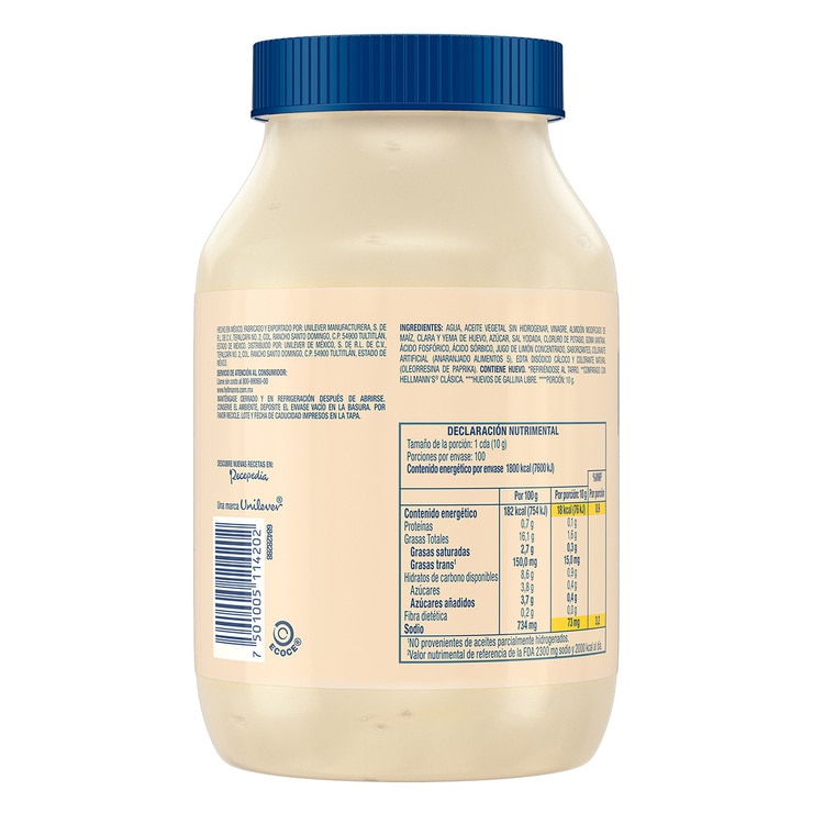 Hellmann'S Mayonesa Light 2 pzas de 1 kg