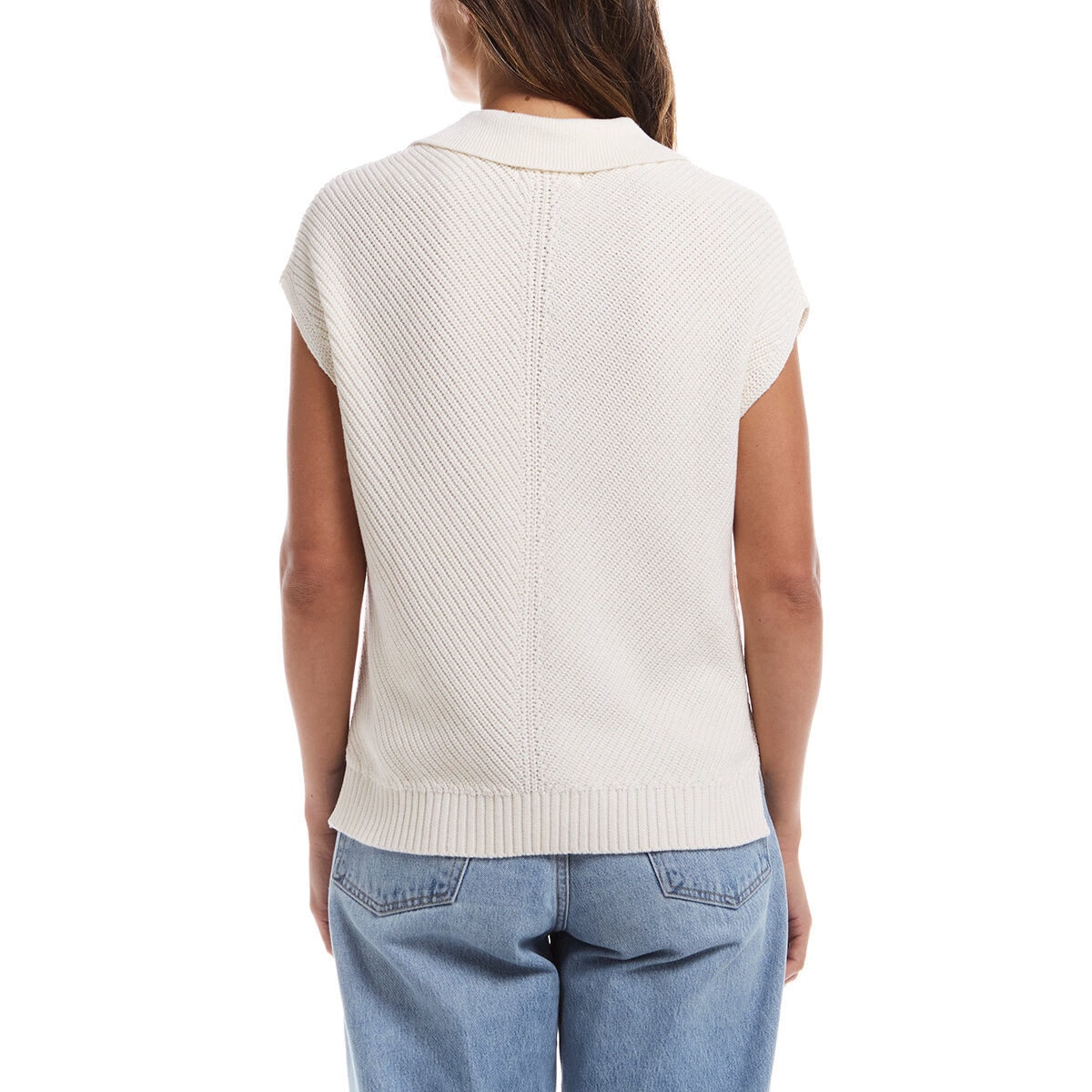 Weatherproof Vintage Suéter para Dama Blanco Mediana