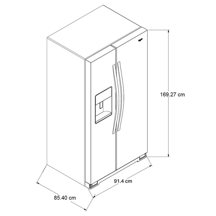 Whirlpool Refrigerador 25' Side by Side