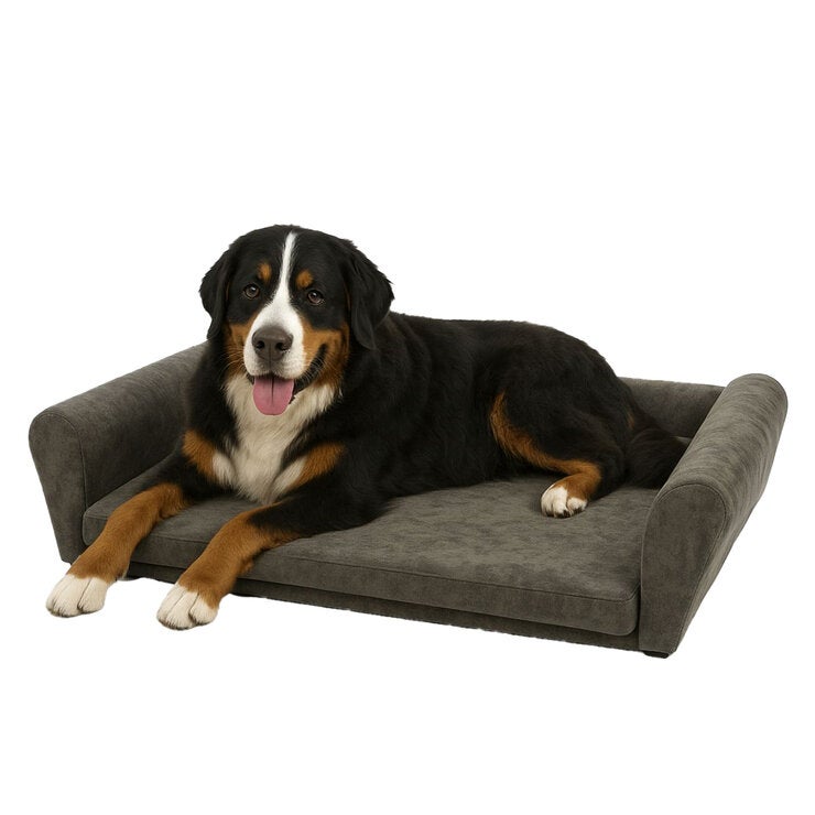 Maypet, Cama Minimalista para Perro, Tamaño Grande, Color Gris
