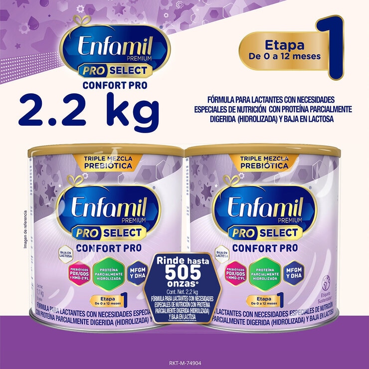 Enfamil Premium Confort Fórmula Láctea 2 pzas de 1.1 Kg