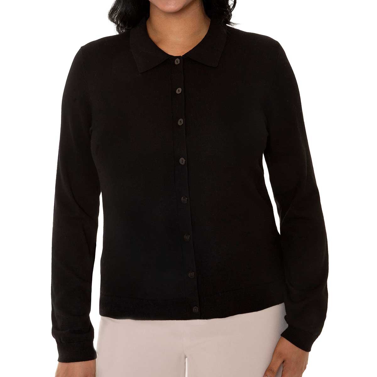 Mario Serrani Italy Suéter para Dama Negro Extra Grande