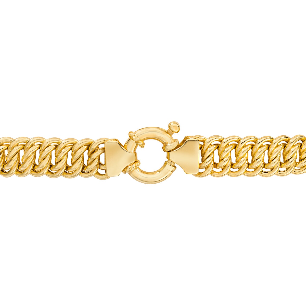 Pulsera, Eslabones Infinito, Oro Amarillo 14K, 19.05cm