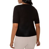 Mario Serrani Italy Sueter para Dama Negro Grande