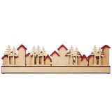 Villa Festiva de Madera Calendario de Adviento