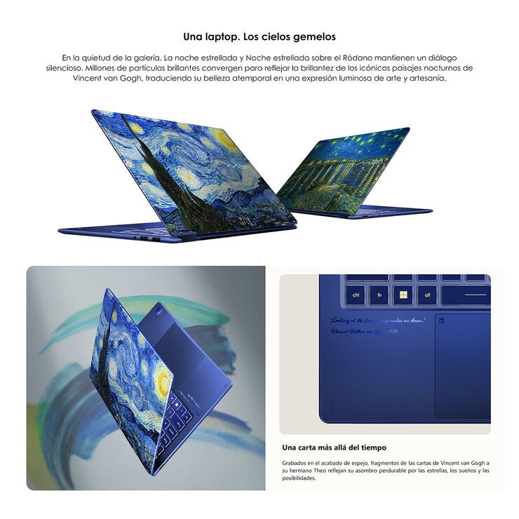MSI Prestige 14 Flip AI+ Vincent van Gogh Edición Noche Estrellada 14" FHD+ OLED Touch Intel Ultra X9 378H 32GB 1TB SSD Bundle MSI Prestige 14 Flip AI+ Vincent van Gogh Edición Noche Estrellada 14" FHD+ OLED Touch Intel Ultra X9 378H 32GB 1TB SSD Bundle
