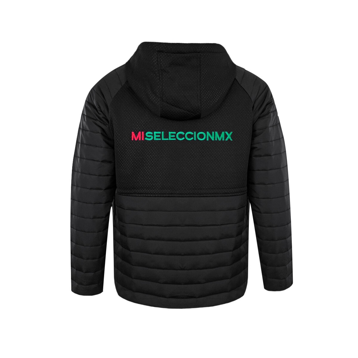 Selección Mexicana, Chamarra Bondeada Negra, para Caballero, Talla Mediana
