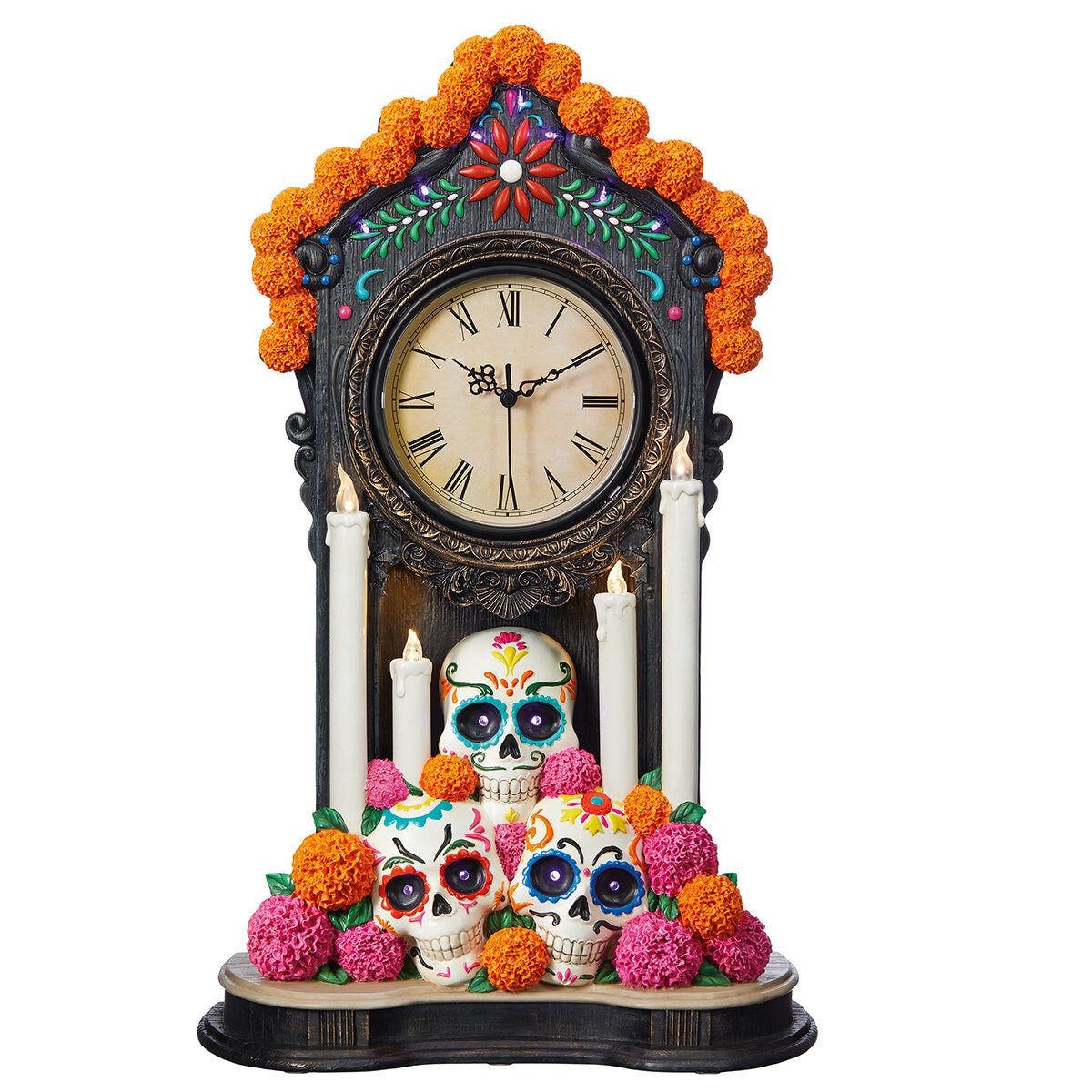 Reloj Decorativo de Día de Muertos