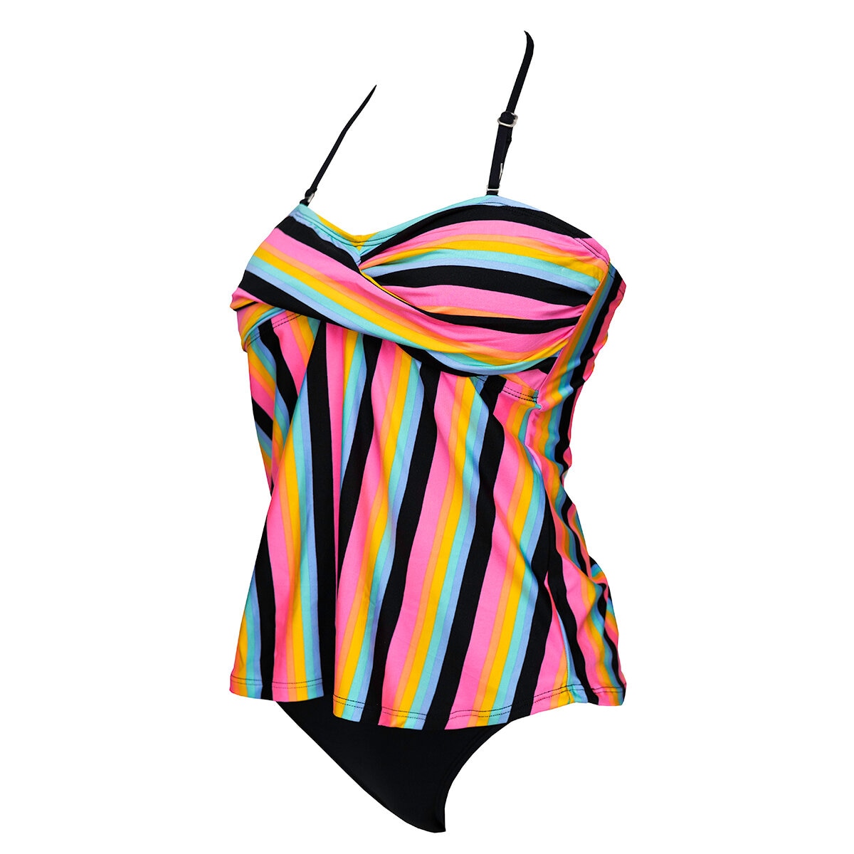 Alas de Sal, Traje de Baño 2 piezas, Estampado Lineas, para Dama, Varias Tallas