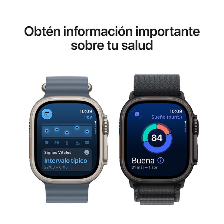 Apple Watch Ultra 3 (GPS + Celular) 49mm Titanio Negro + Correa Ocean Negro - Unitalla