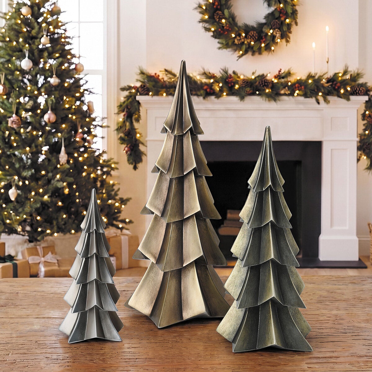 Árboles Navideños, Juego de 3 Piezas Árboles Navideños, Juego de 3 Piezas