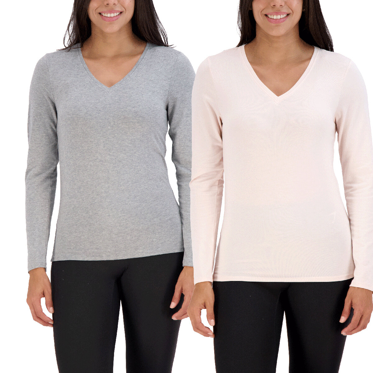 Lucky Brand Playera de manga larga para Dama Gris Grande