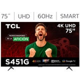 TCL Pantalla 75" UHD 4K Google TV