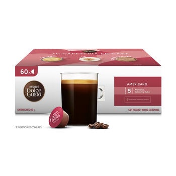 Nescafé Dolce Gusto, 60 cápsulas sabor Americano