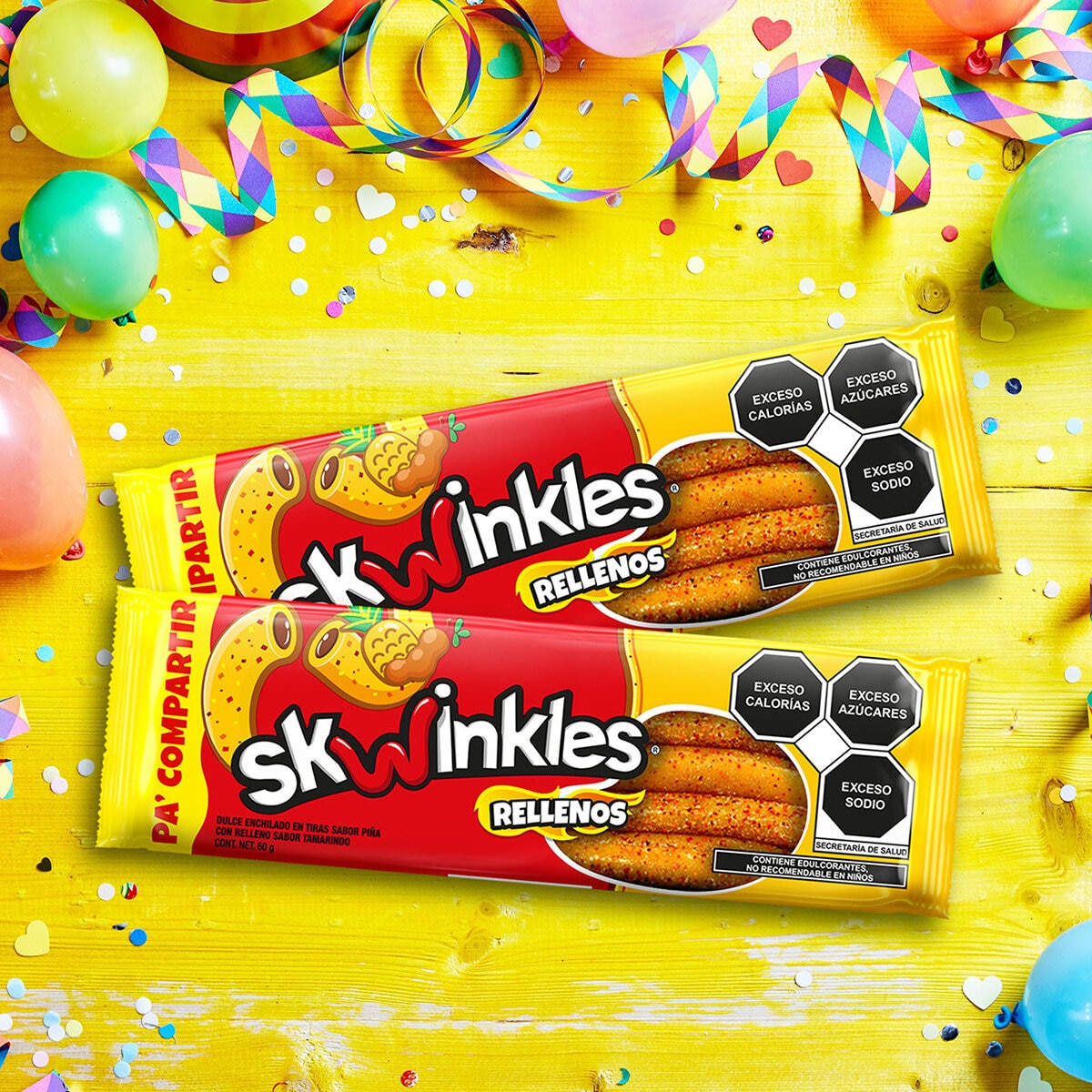 Skwinkles Rellenos Piña Tamarindo 6 pzas de 60g