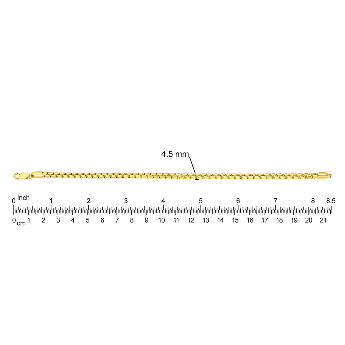 Pulsera de Oro Amarillo, 14K Pulsera de Oro Amarillo, 14K