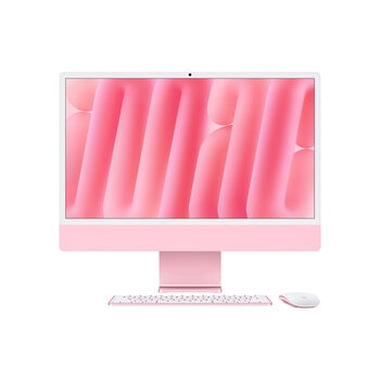 Apple iMac 24" 256GB 4.5K Chip M4 Rosa CPU de 10 Núcleos GPU de 10 Núcleos Memoria Unificada de 16GB.