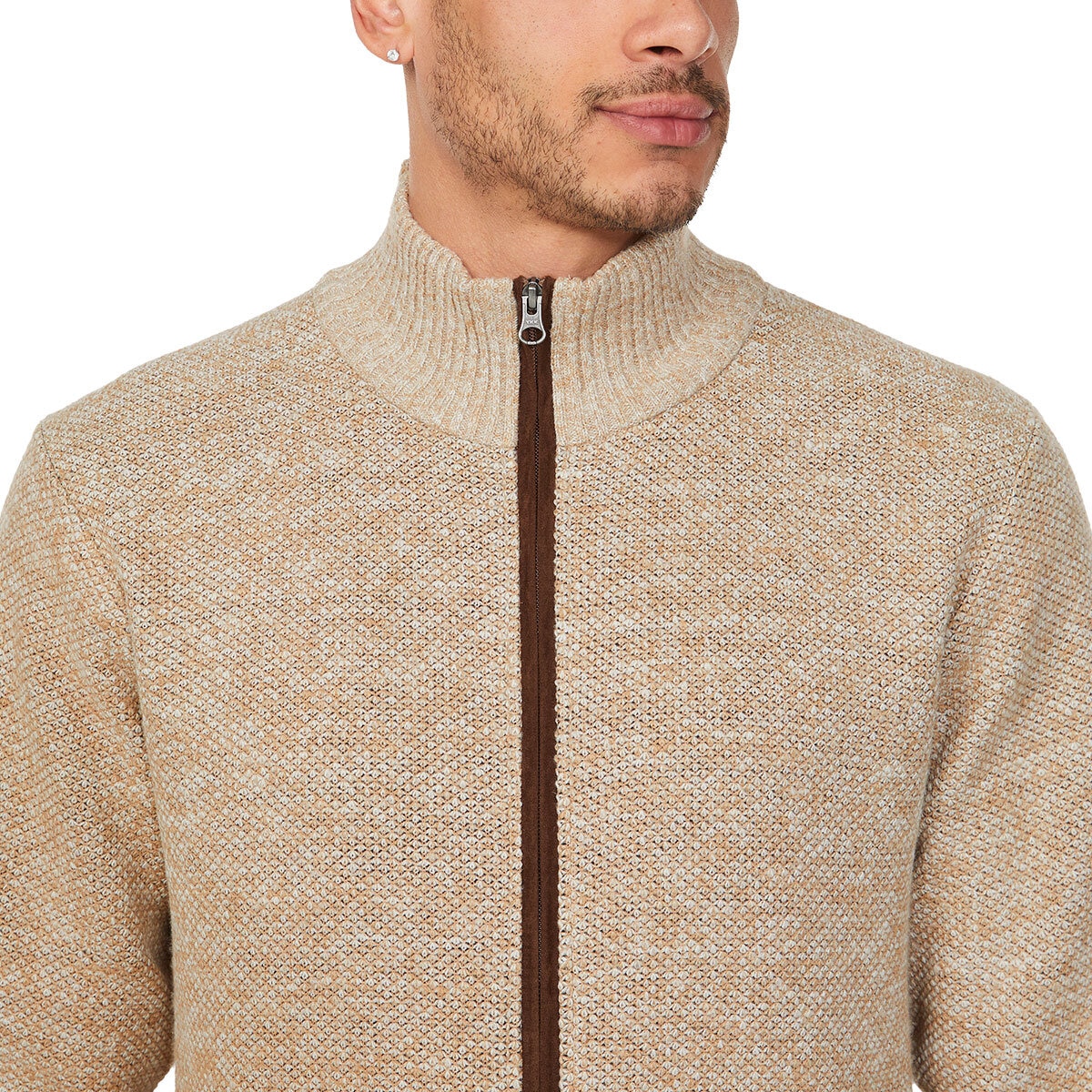 Buffalo David Bitton Suéter para Caballero Café Grande
