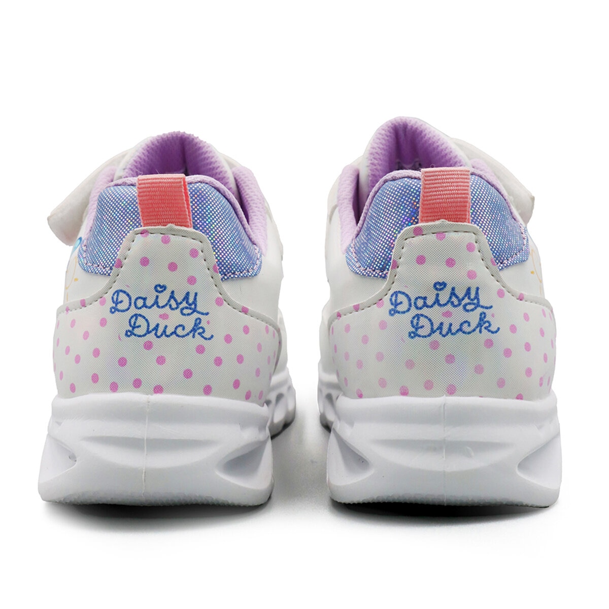 Disney Minnie & Daisy, Tenis Color Blanco con Luces, para Niña Varias Tallas