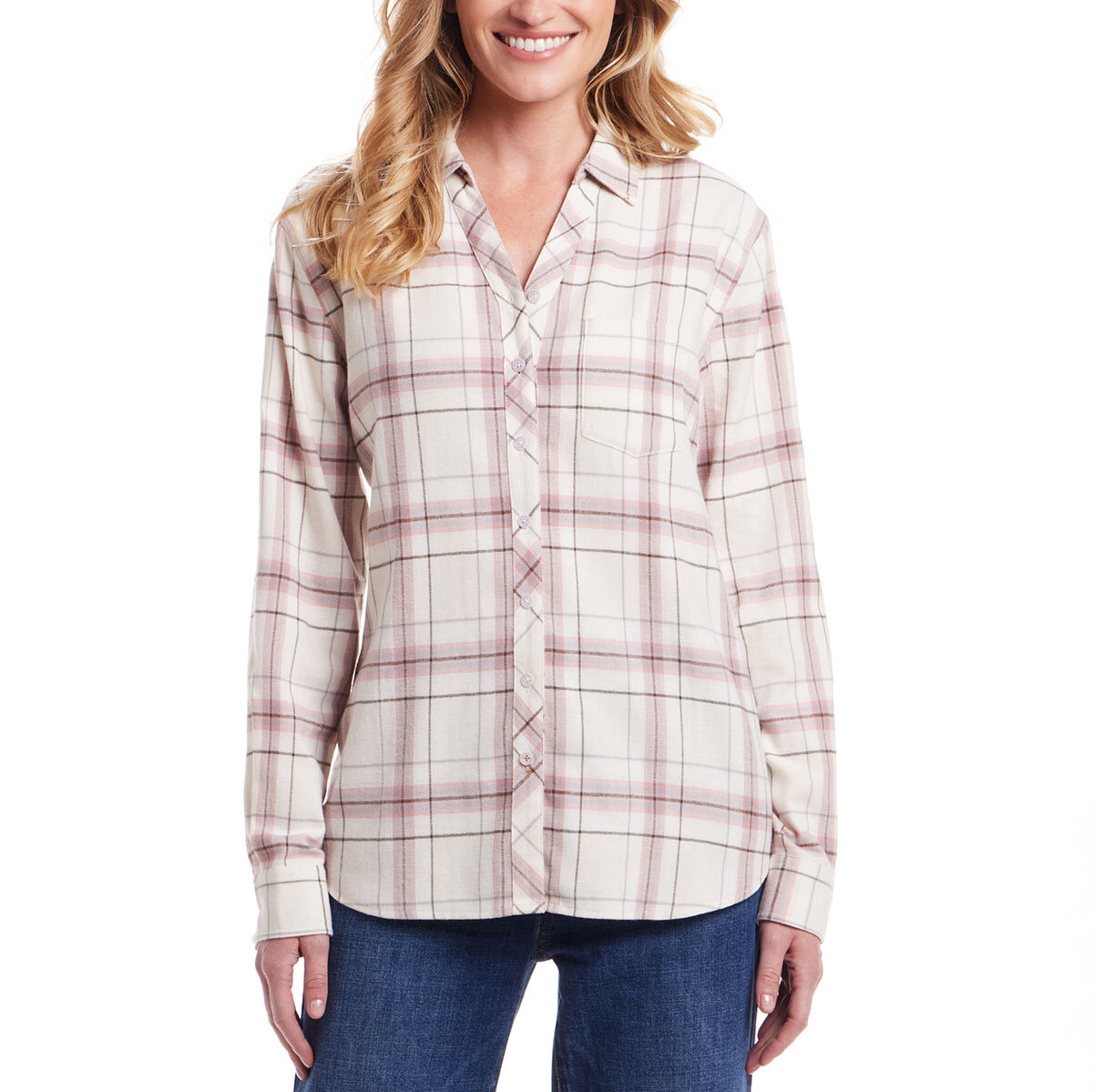 Weatherproof Vintage Blusa para Dama Rosa Mediana
