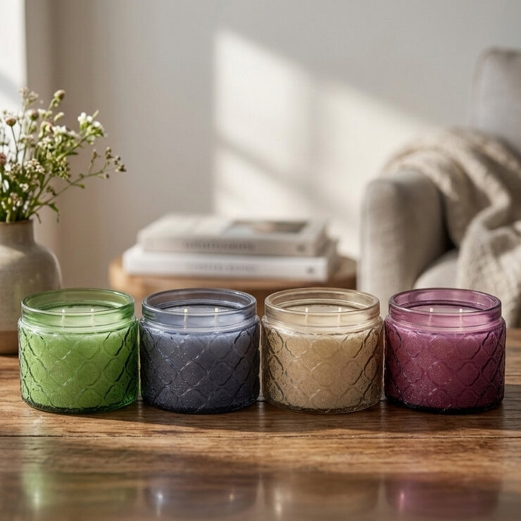 Bellevue Velas de Cera de Soya 4 piezas, 340 g