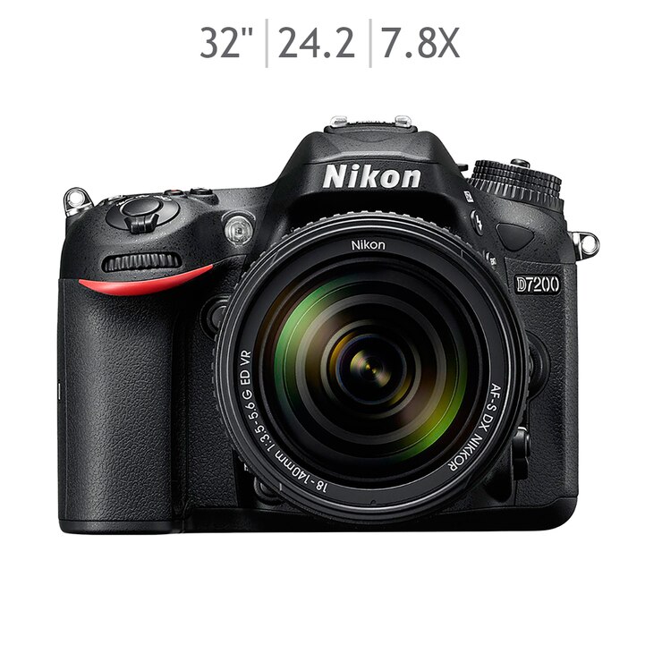 Nikon Reflex D7200 + Lente DX 18140mm Costco México