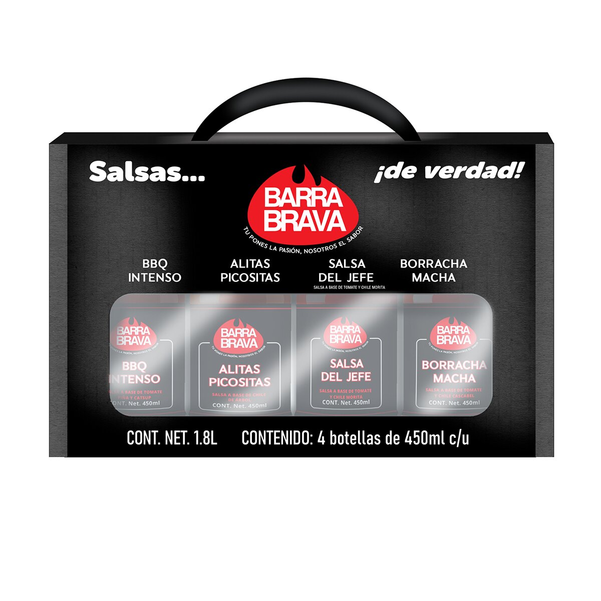 Barra Brava Variedad de Salsas 4/450 ml