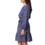 Drapper James Vestido para Dama Azul Extra Grande