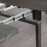 Transformer Table, Set de Comedor Expandible, Capacidad de hasta 12 Personas, 100% Madera, Color Gris Abedul