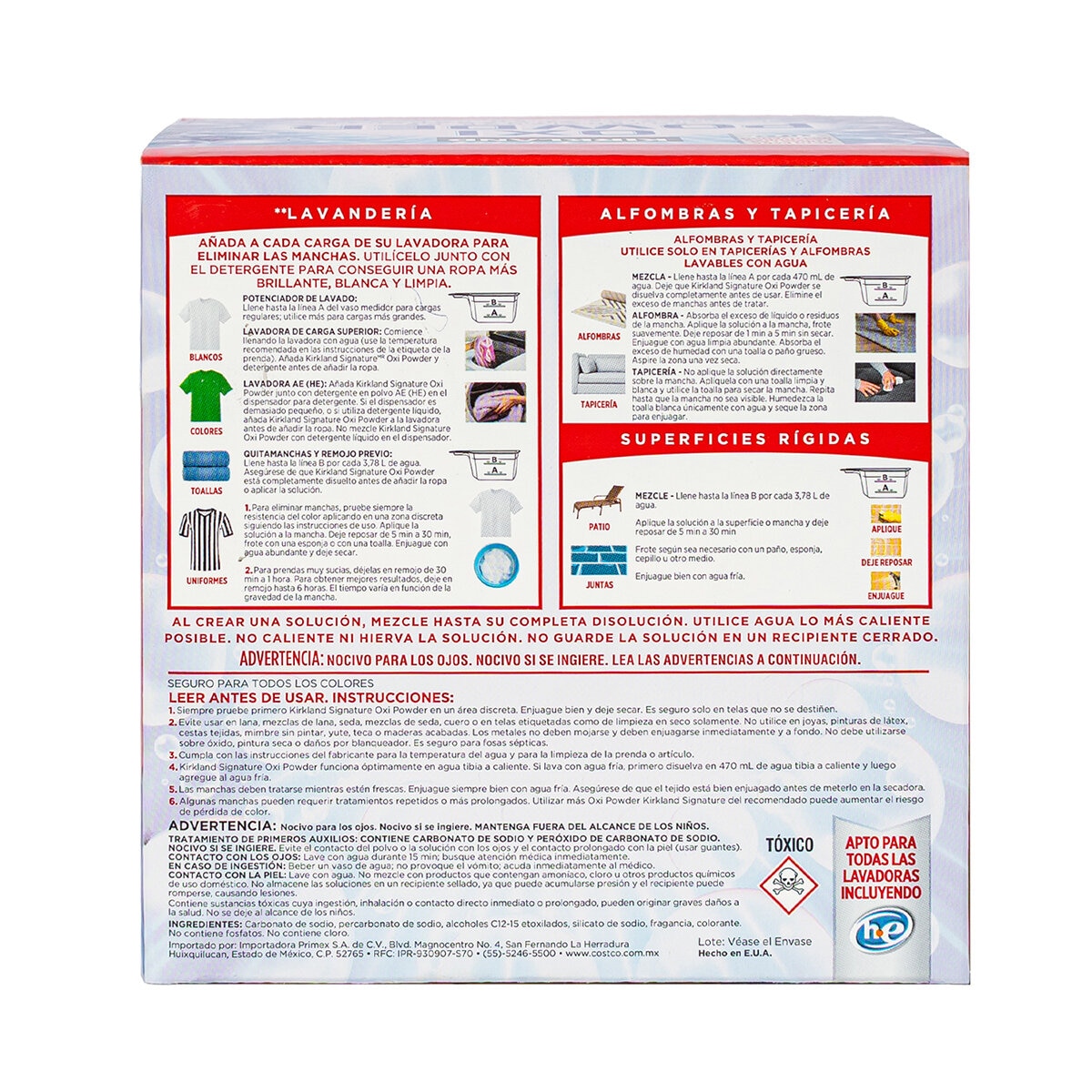 Kirkland Signature Oxi Powder Jabón Multiusos en Polvo 4.9 Kg