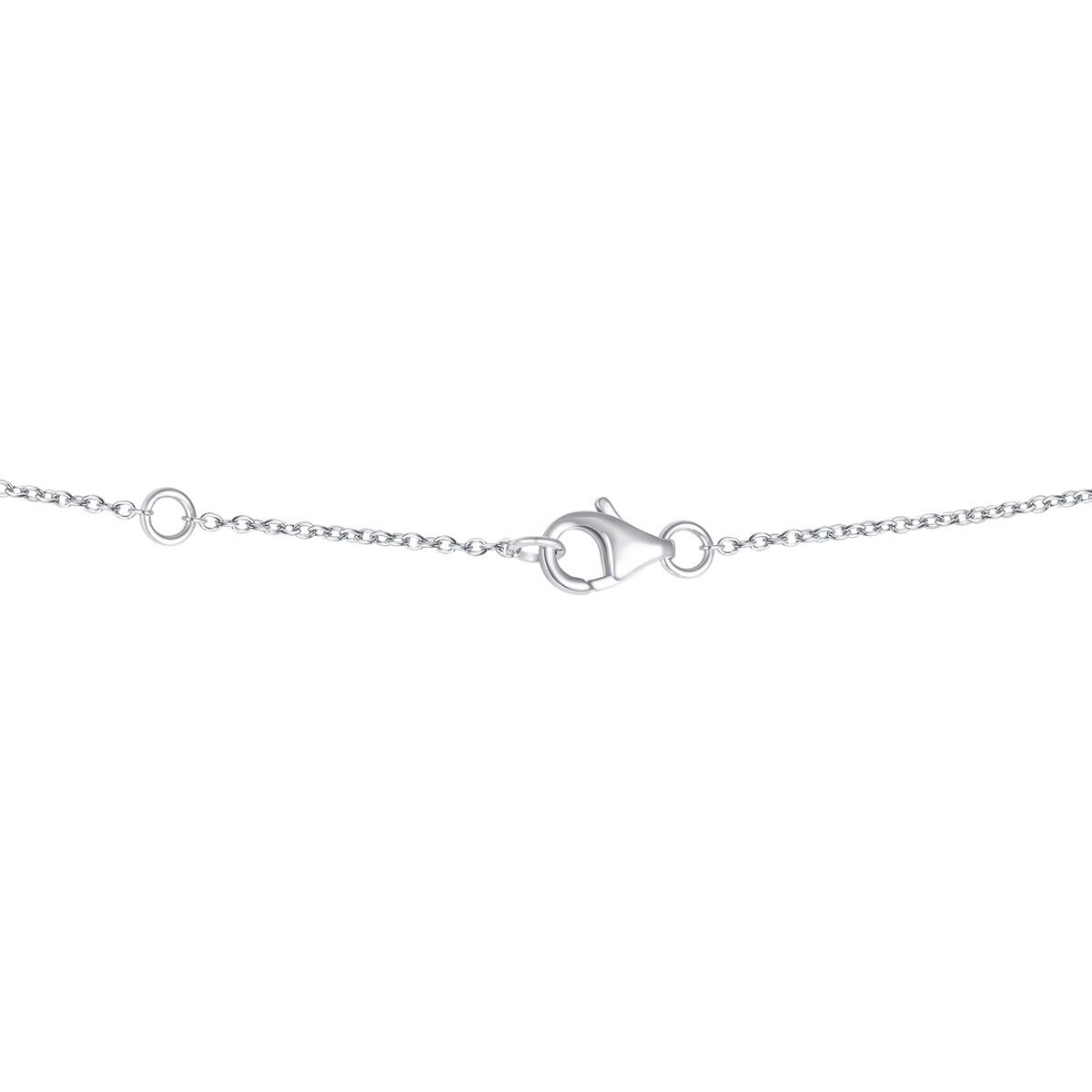 Collar de Diamantes 0.41ctw, con Dije de Mariposa, Oro Blanco 14K Collar de Diamantes 0.41ctw, con Dije de Mariposa, Oro Blanco 14K