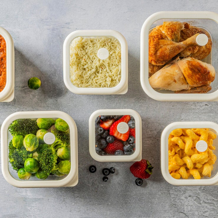 Trudeau, Contenedores Herméticos de Vidrio para Alimentos, 12 piezas Trudeau, Contenedores Herméticos de Vidrio para Alimentos, 12 piezas