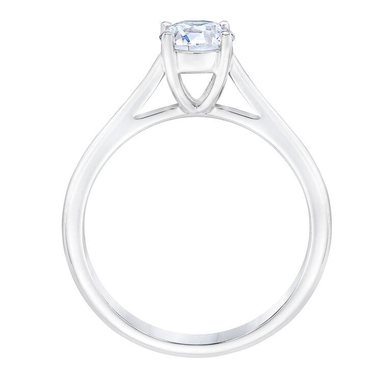 Anillo, 0.50ct Diamante Solitario, Oro Blanco de 14K Anillo, 0.50ct Diamante Solitario, Oro Blanco de 14K