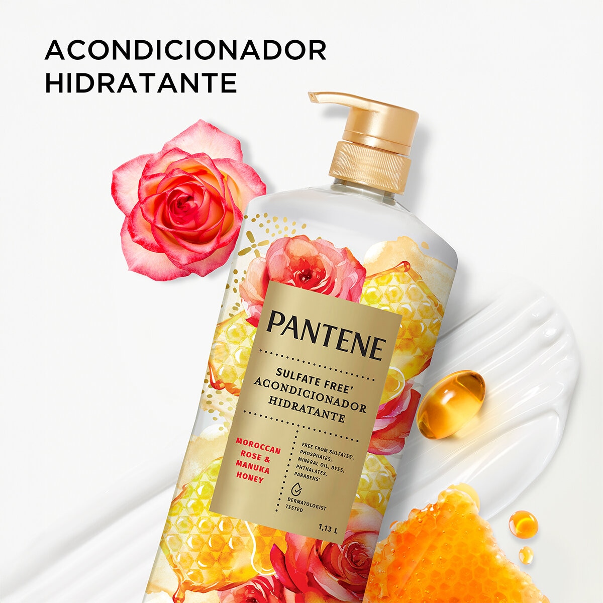 Pantene Acondicionador Moroccan Rose 1.13 L