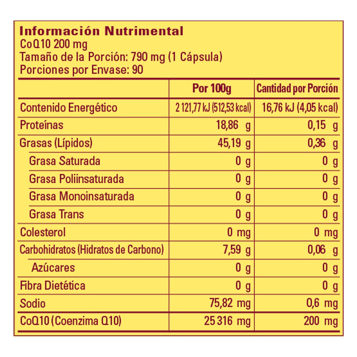 Nature Made CoQ10 200mg 90 cápsulas