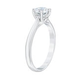 Anillo, 1.0ct Diamante Solitario, Platino